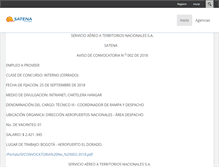 Tablet Screenshot of intranet.satena.com.co